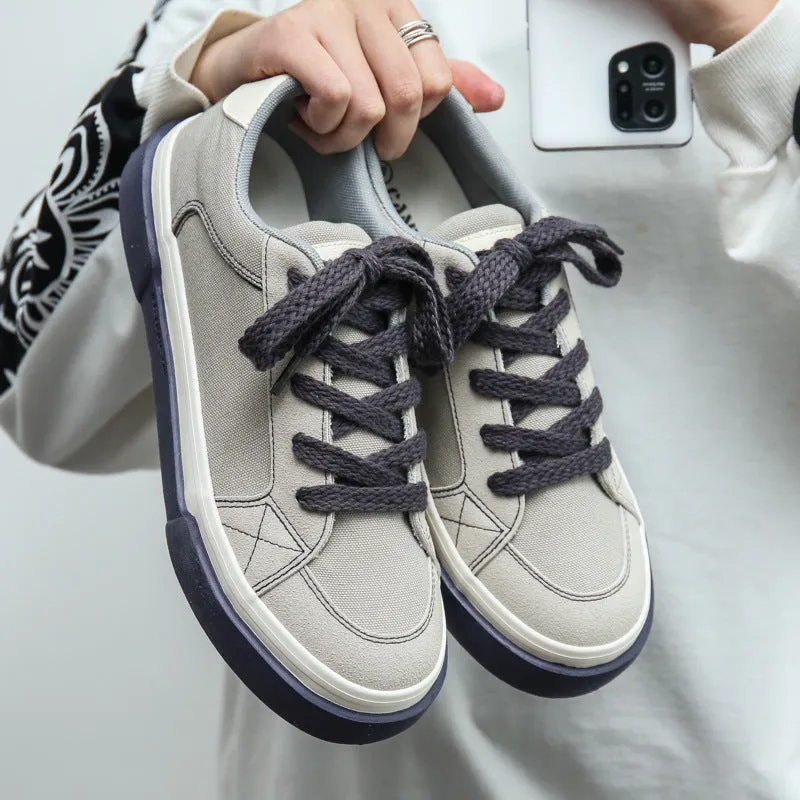 Scarpe da skate in tela traspirante moda uomo