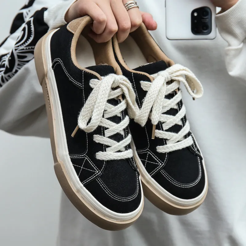 Scarpe da skate in tela traspirante moda uomo