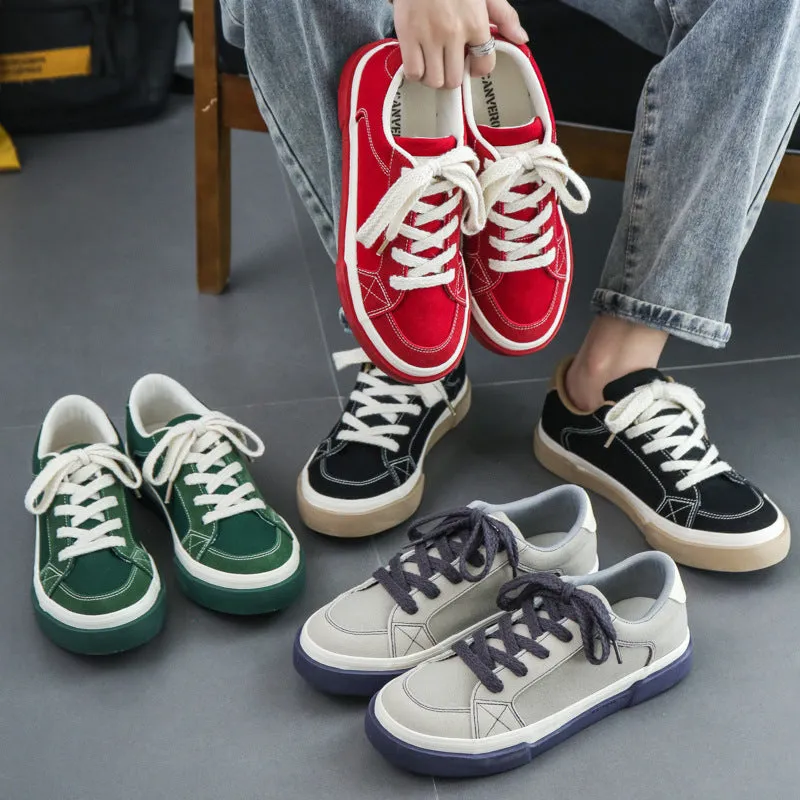 Scarpe da skate in tela traspirante moda uomo