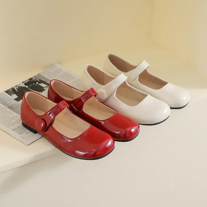 Scarpe Mary Jane casual morbide e lucide da donna