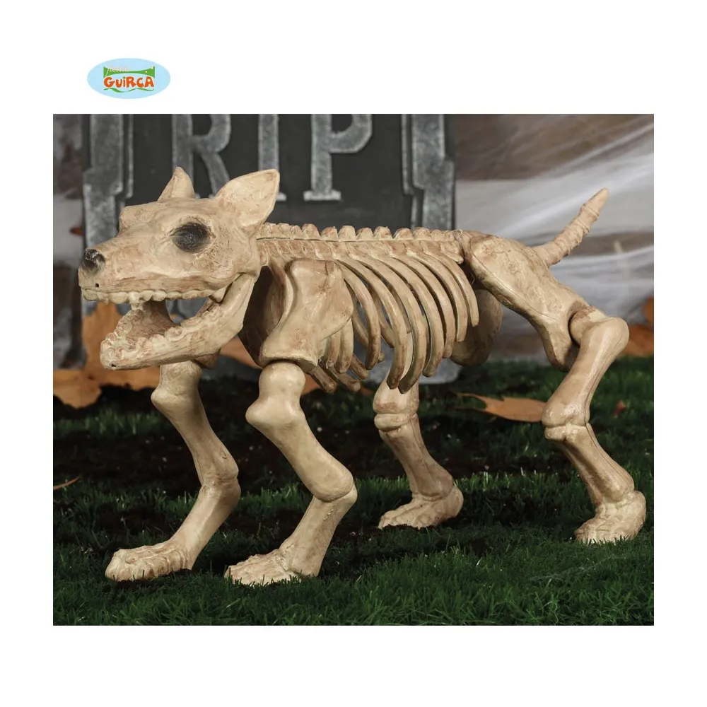 Scheletro di Cane per Halloween e per feste a tema 46 cm
