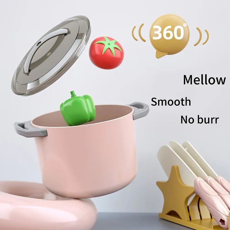 Set da cucina per bambini, set di giocattoli da cucina finta, set da gioco per giocattoli da cucina per bambini piccoli, pentole