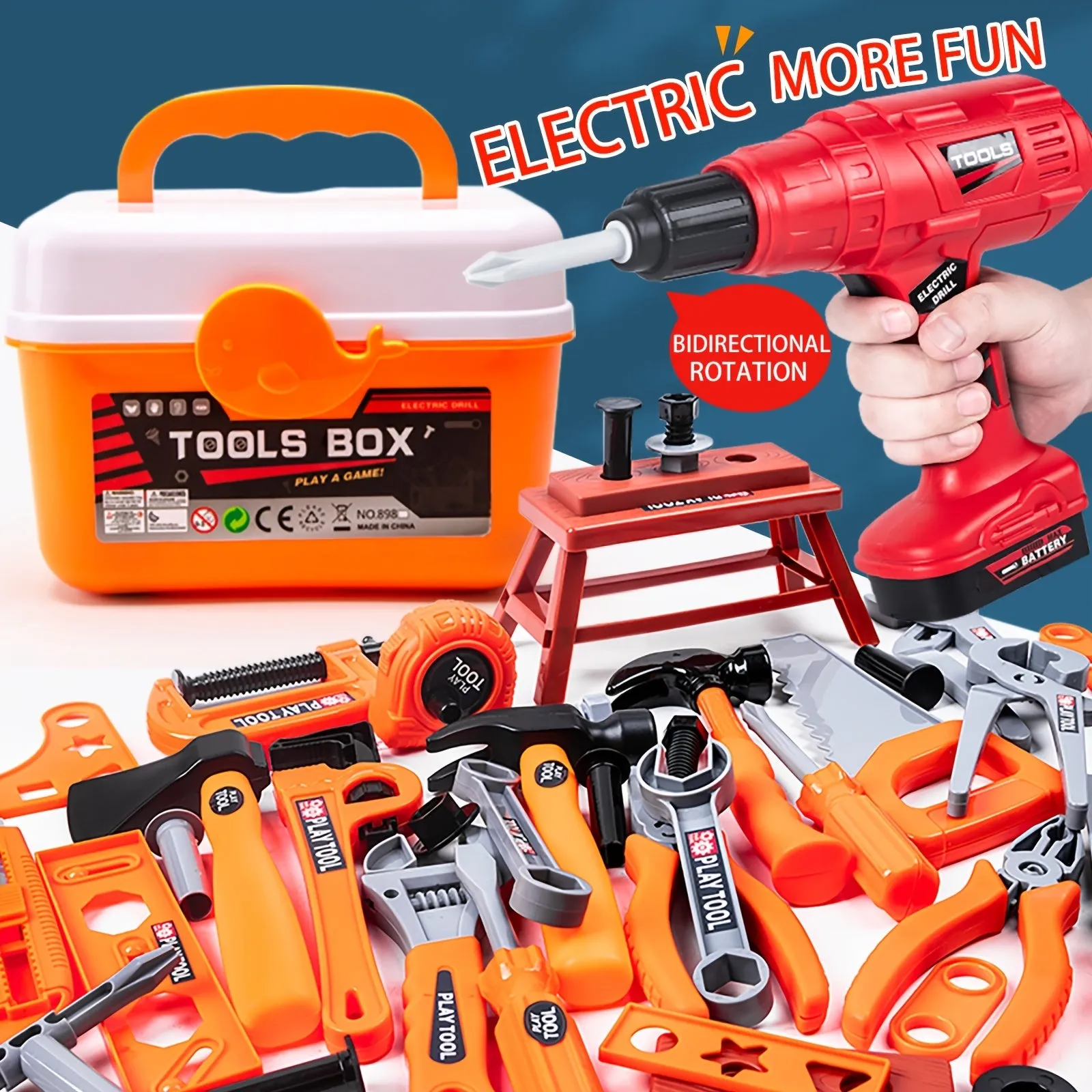 Set di strumenti per bambini Simulazione del bambino Strumento di manutenzione Riparazione Giocattolo per la famiglia 3+ Regalo 