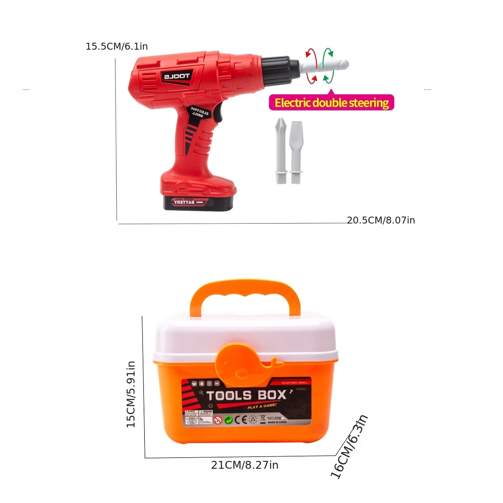Set di strumenti per bambini Simulazione del bambino Strumento di manutenzione Riparazione Giocattolo per la famiglia 3+ Regalo 