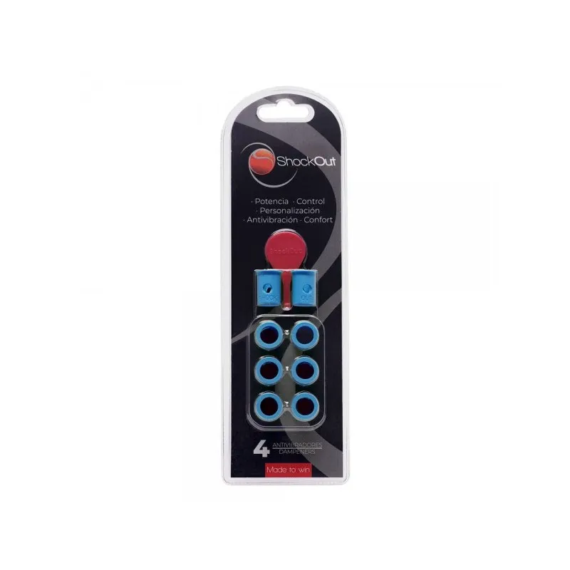 SHOCKOUT DAMPERS ANTI VIBRAZIONI PADEL PER PALA RACCHETTA PADDLE TENNIS - BLU