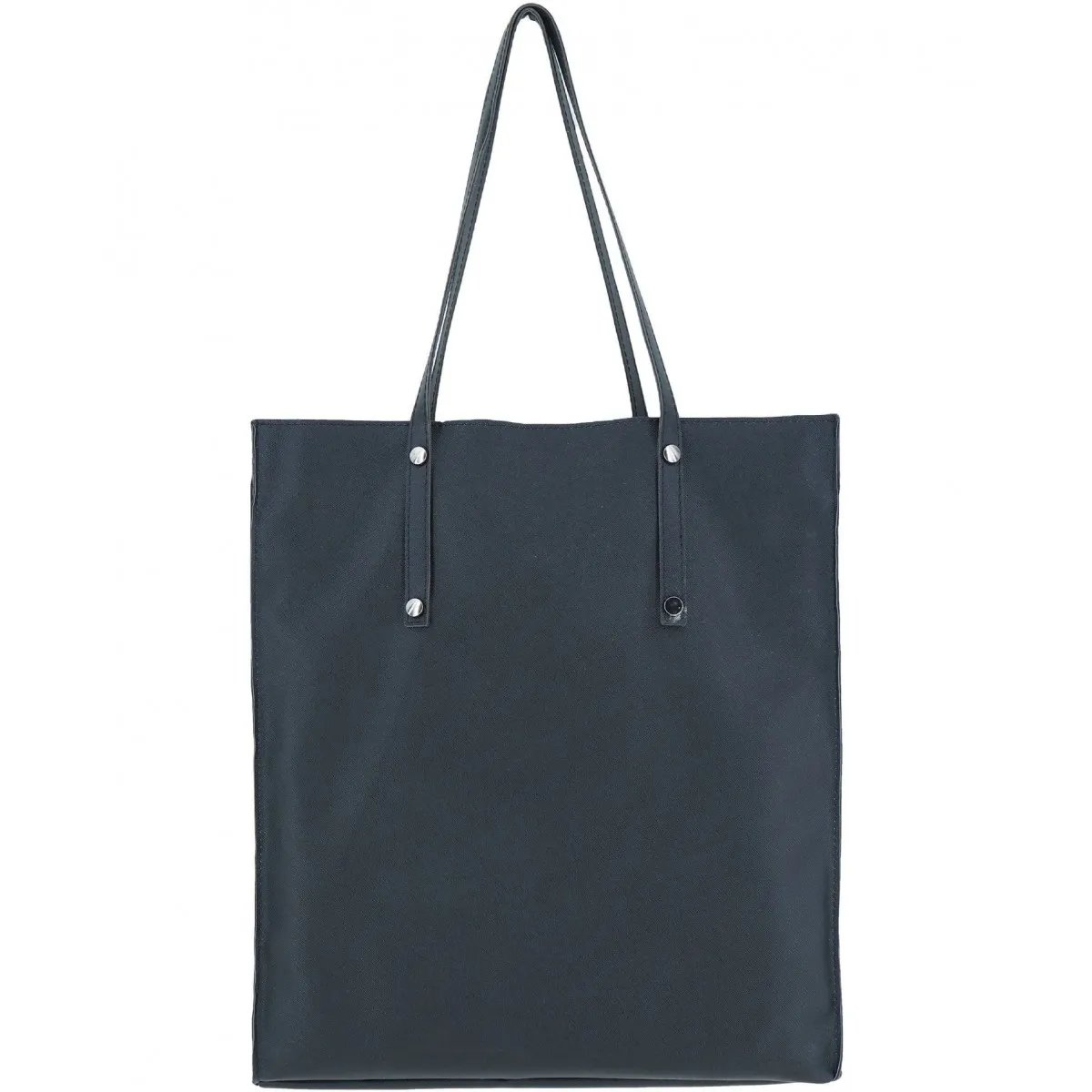 SHOPPER IN ECOPELLE NERO