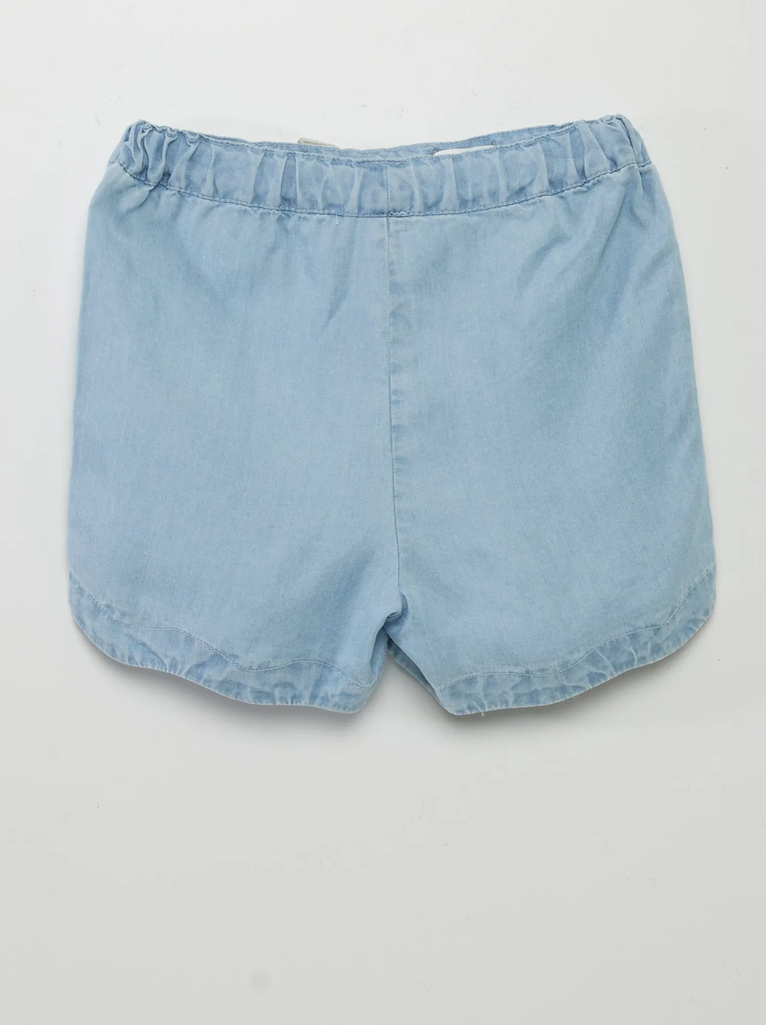 Shorts con fiocco fantasia - BLU