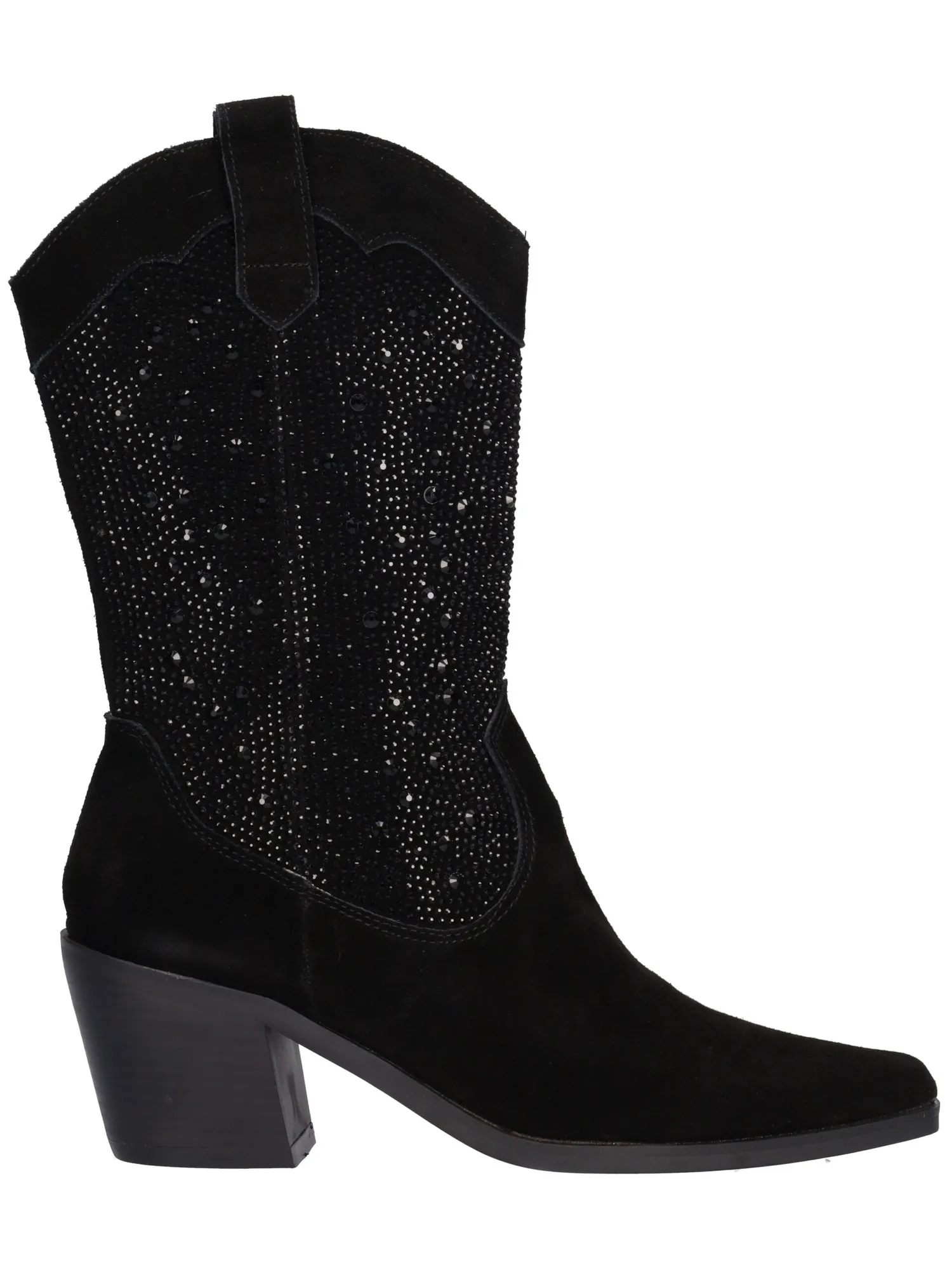 Stivale tacco largo Alma Blue da donna nero