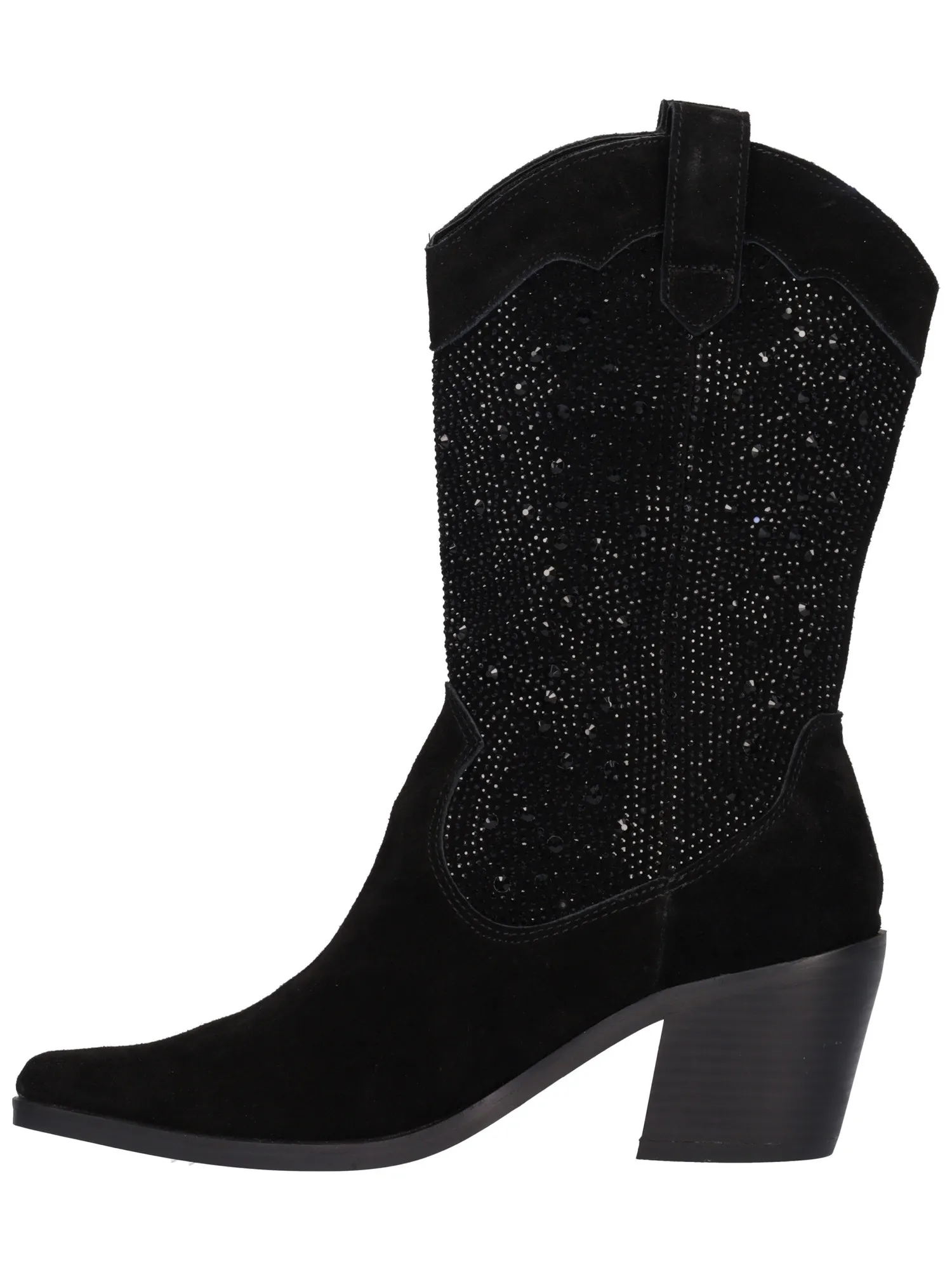 Stivale tacco largo Alma Blue da donna nero