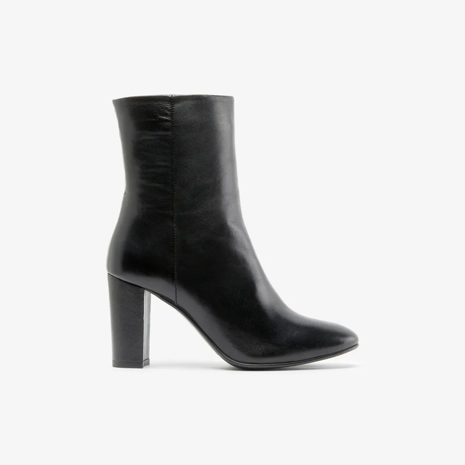 Stivaletto Nero Tacco Rivestito