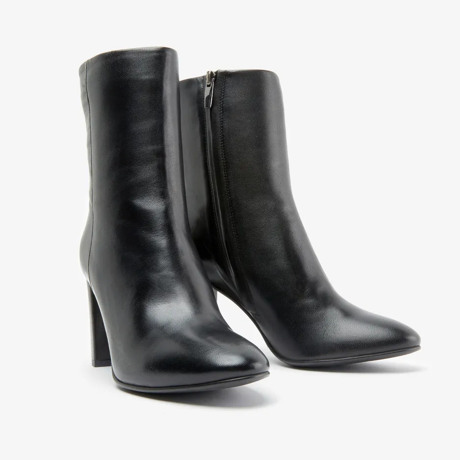 Stivaletto Nero Tacco Rivestito