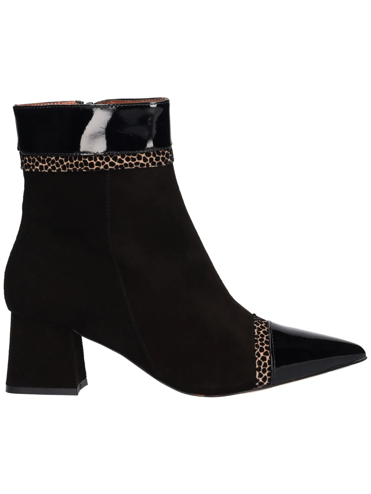 Stivaletto tacco largo Linea Uno da donna nero