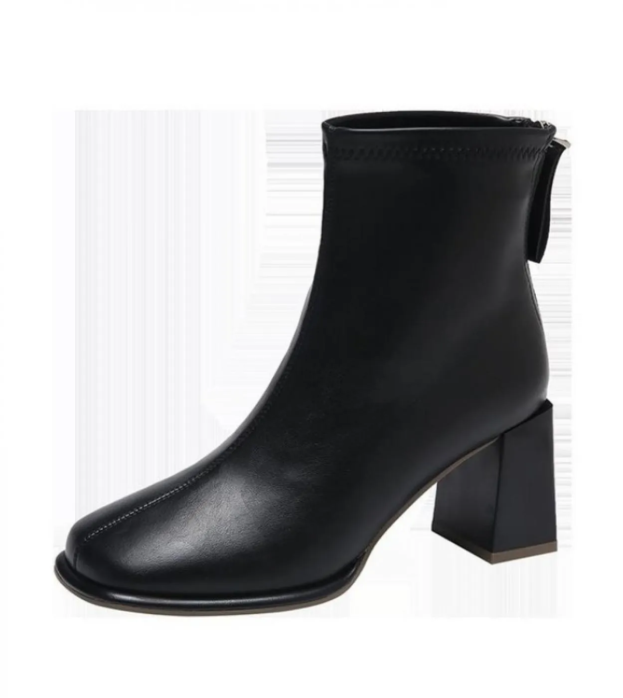 Stivali da donna 2022 Nuovo Autunno Inverno Moda Donna Stivali a metà polpaccio Scarpe da donna con cerniera Peluche Punta a pun
