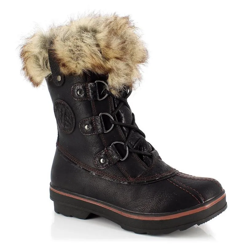 Stivali invernali da donna Kimberfeel Camille (coccodrillo nero)