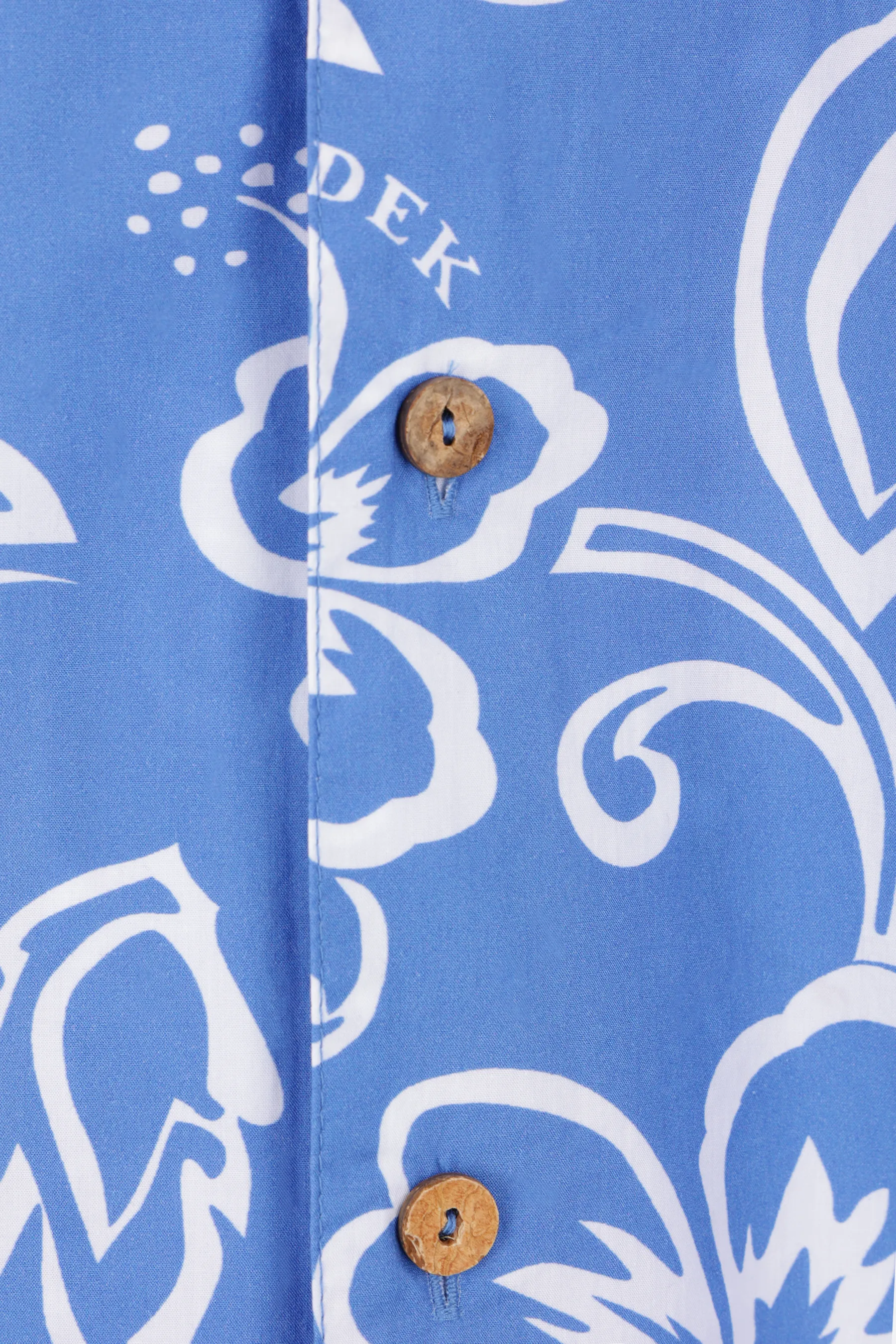 SUNDEK camicia bowling in popeline stampa Hibiscus