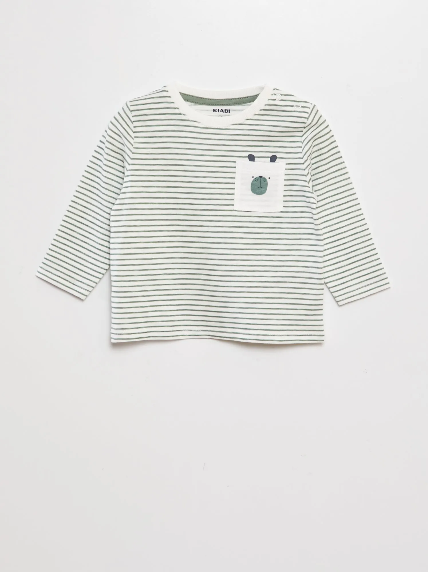 T-shirt a maniche lunghe stampata - BIANCO