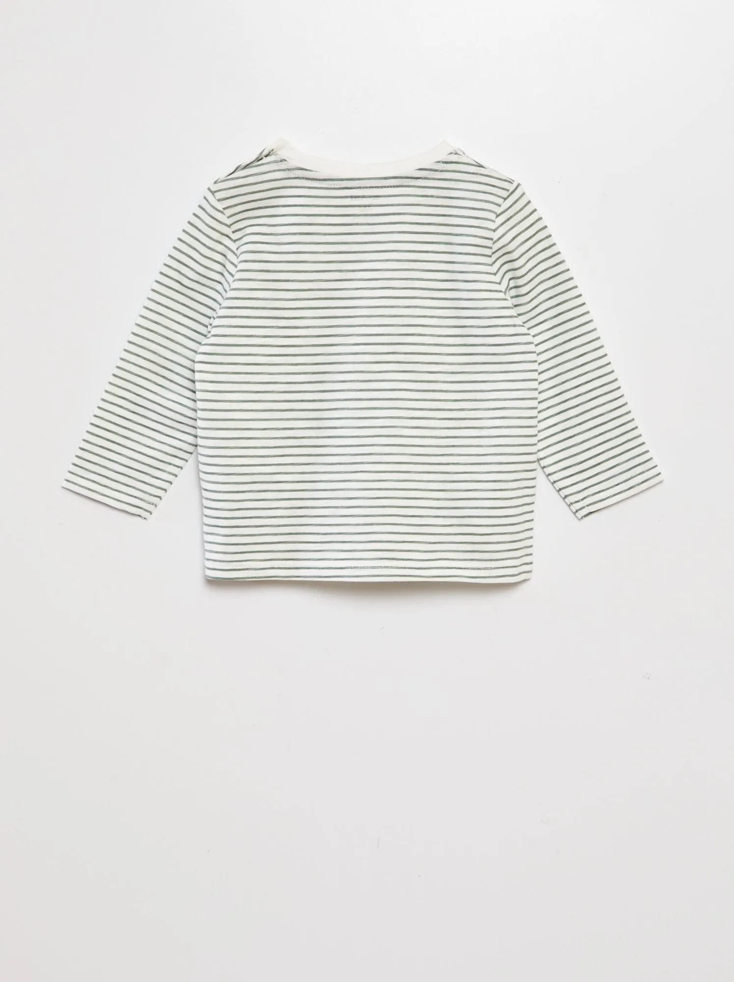 T-shirt a maniche lunghe stampata - BIANCO