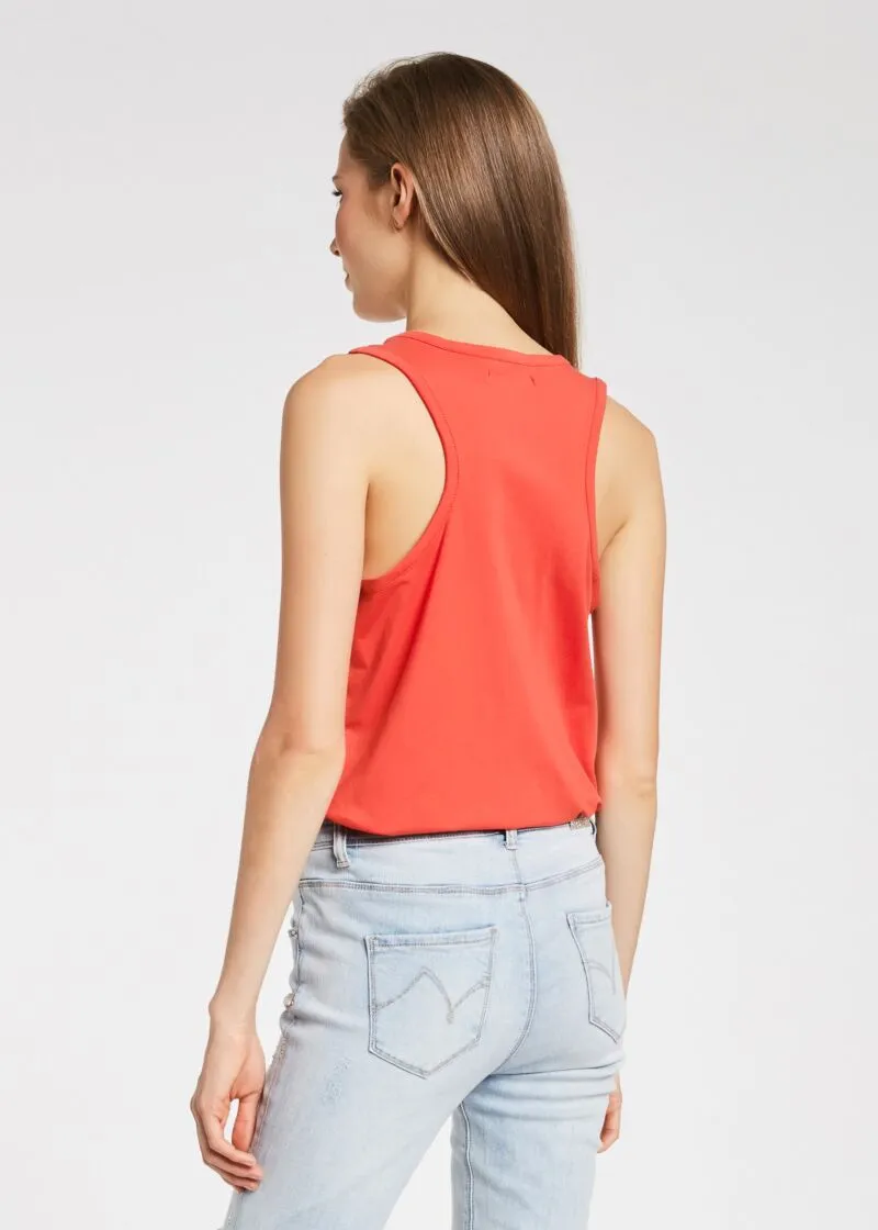 T-shirt in cotone con strass