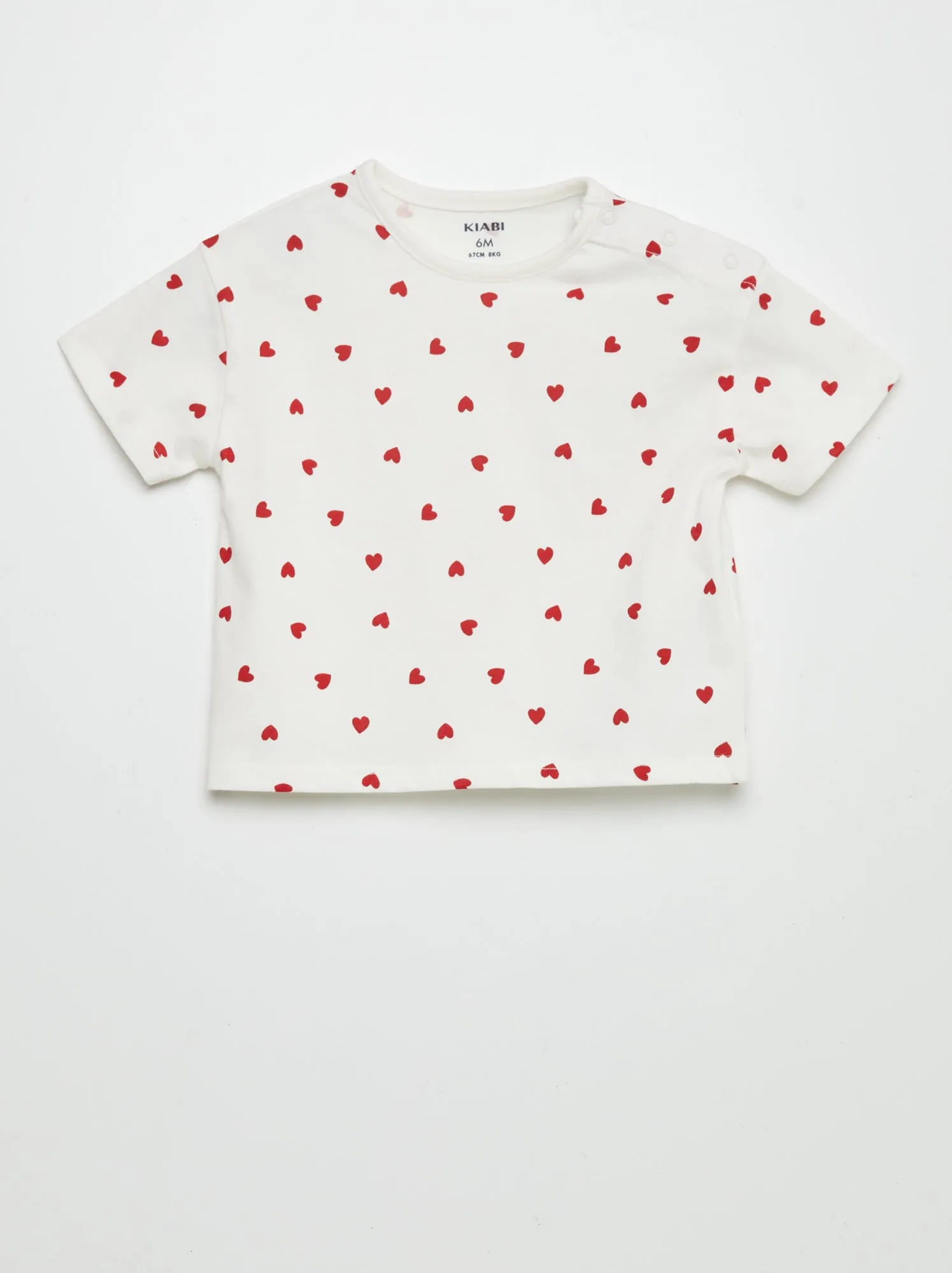 T-shirt oversize stampata - BIANCO