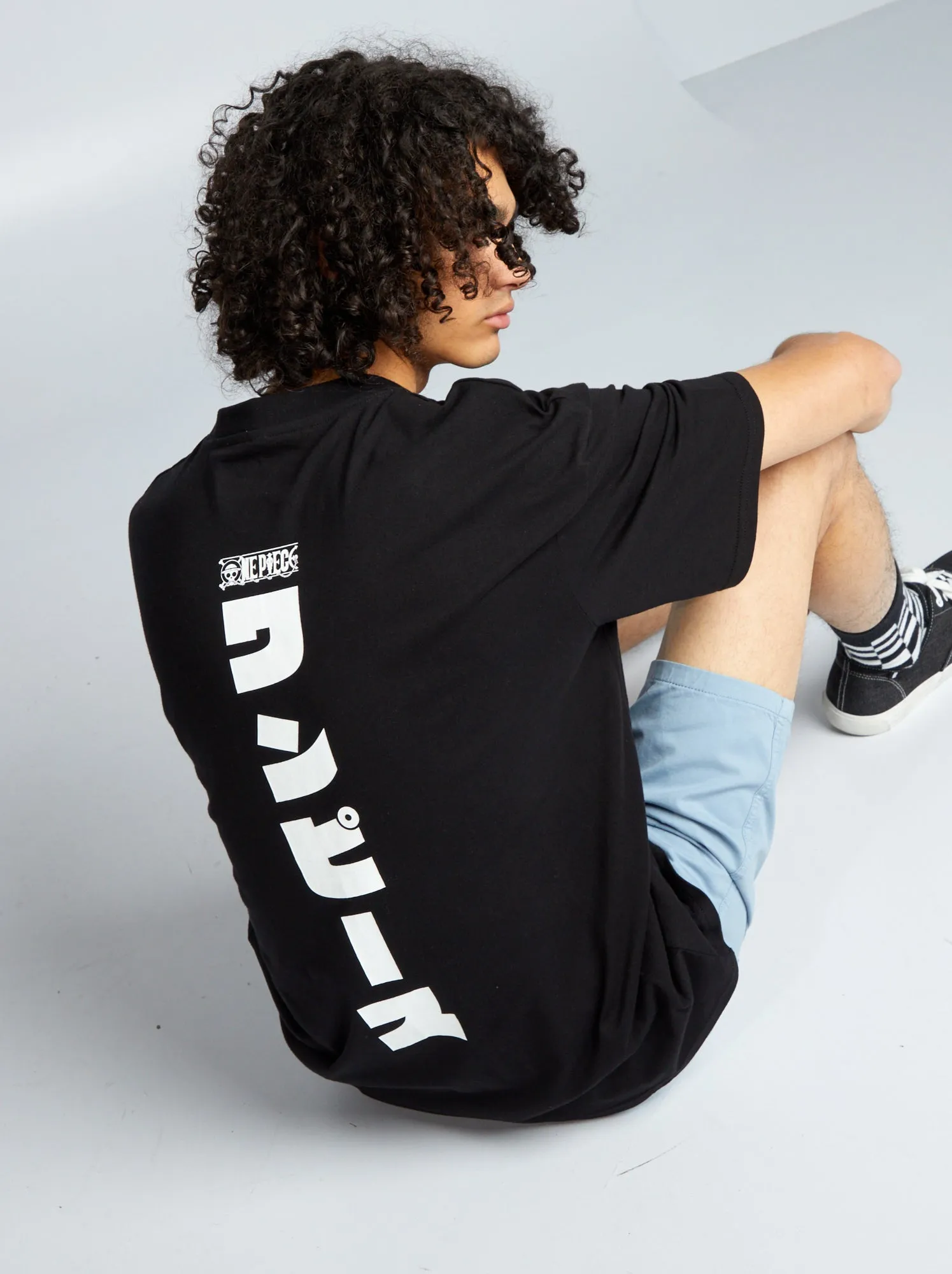 T-shirt oversize 'One Piece' - NERO