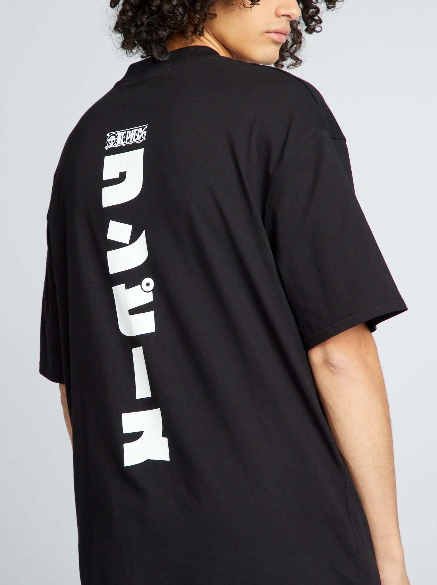 T-shirt oversize 'One Piece' - NERO