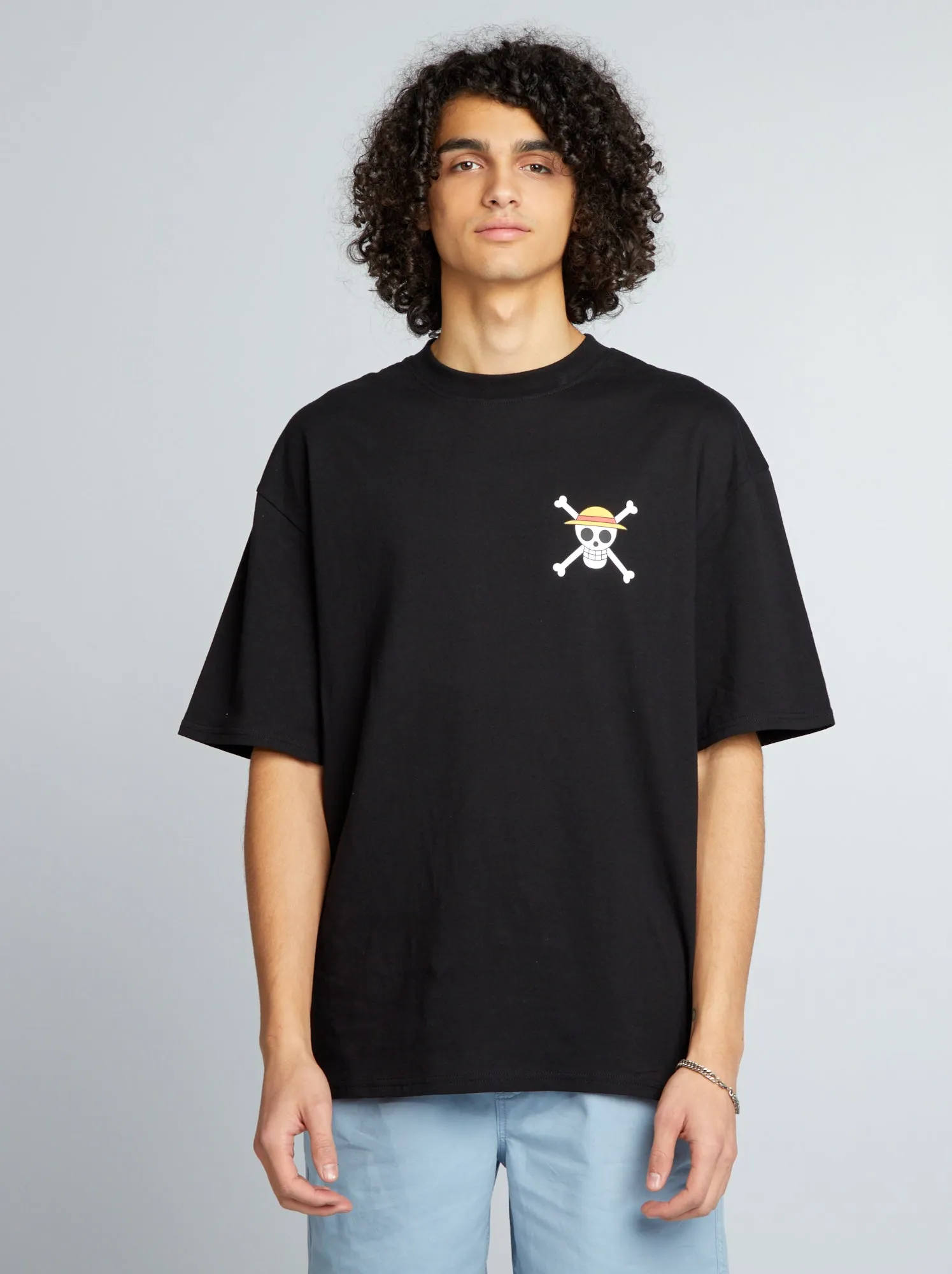 T-shirt oversize 'One Piece' - NERO