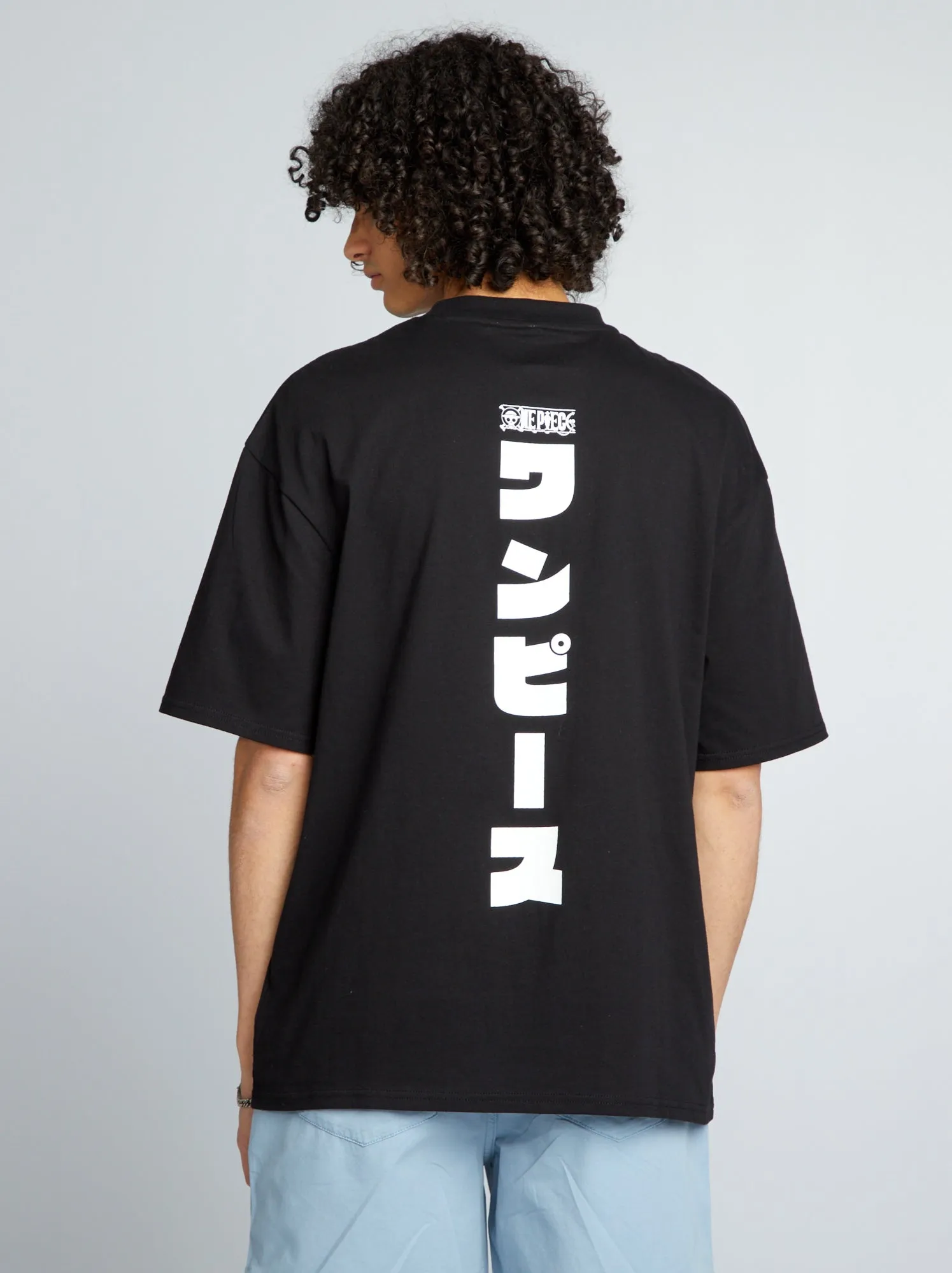 T-shirt oversize 'One Piece' - NERO