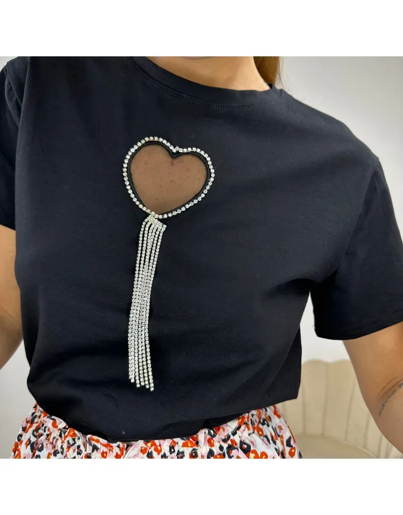 T-SHIRT VERDIANA NERA