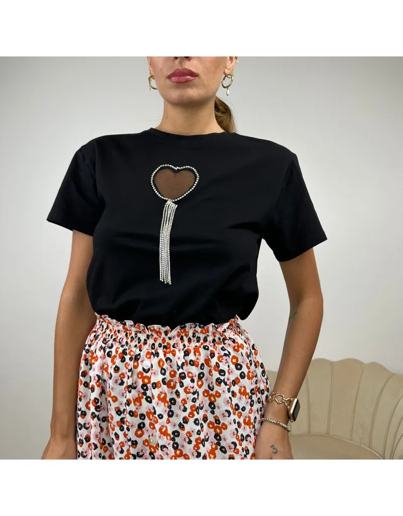 T-SHIRT VERDIANA NERA