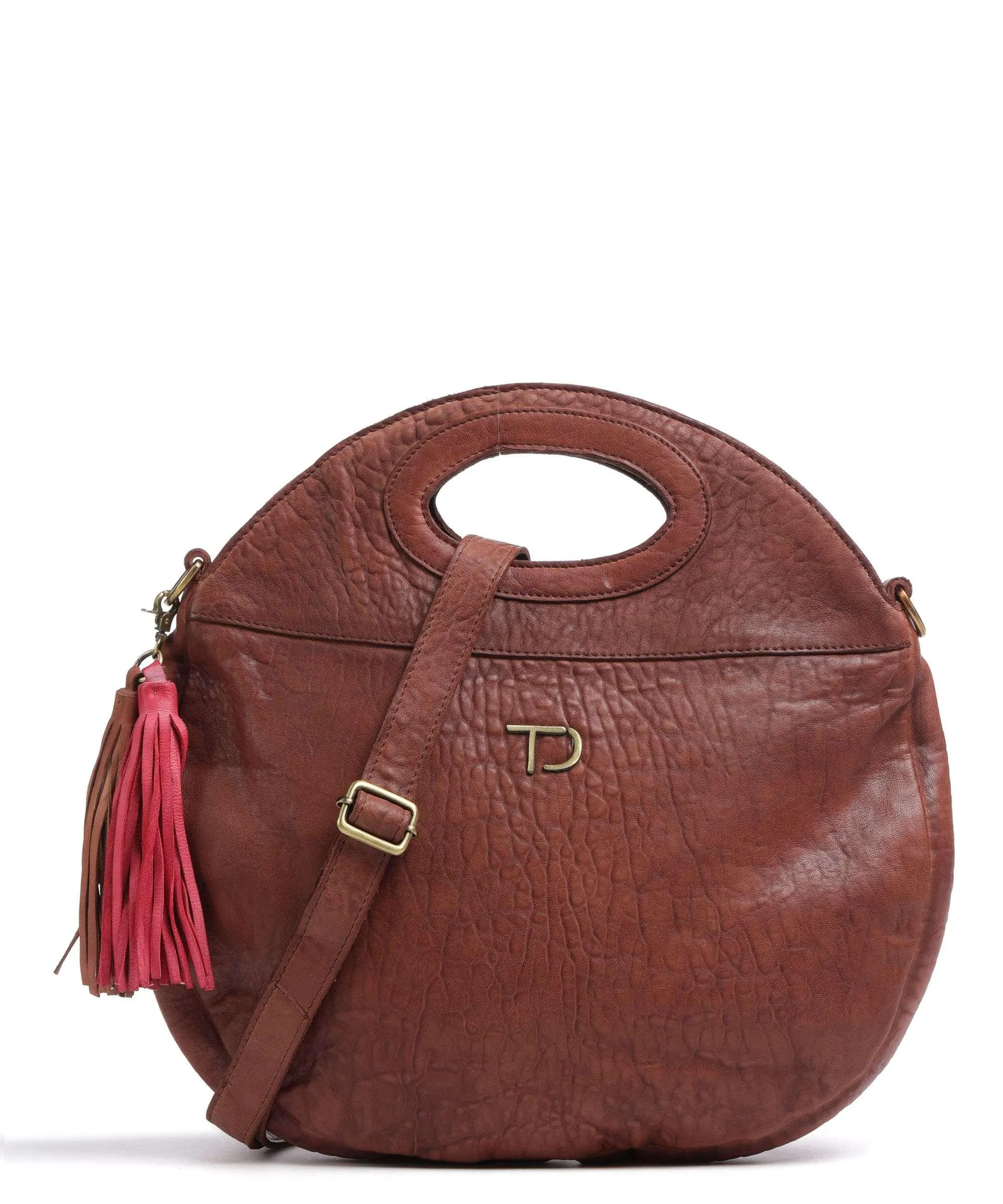  Taschendieb Wien Hedwigstrasse 3 Borsa a mano pelle di pecora cognac  