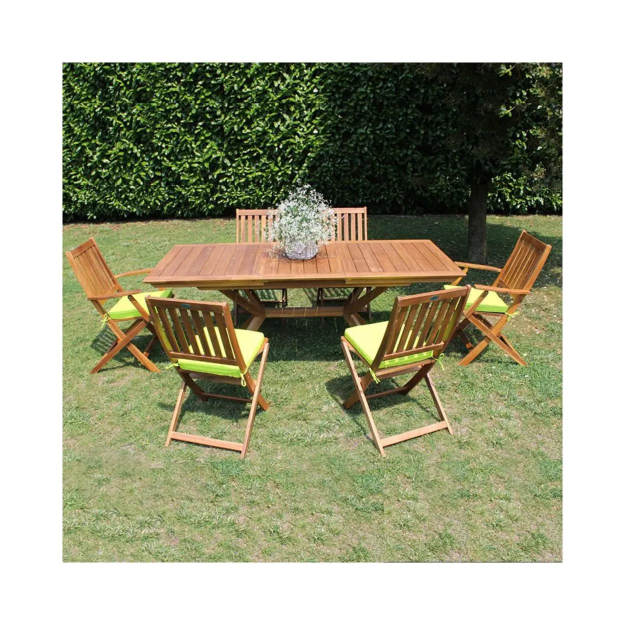 TAVOLO BALI 150/200 X 90 - MARRONE