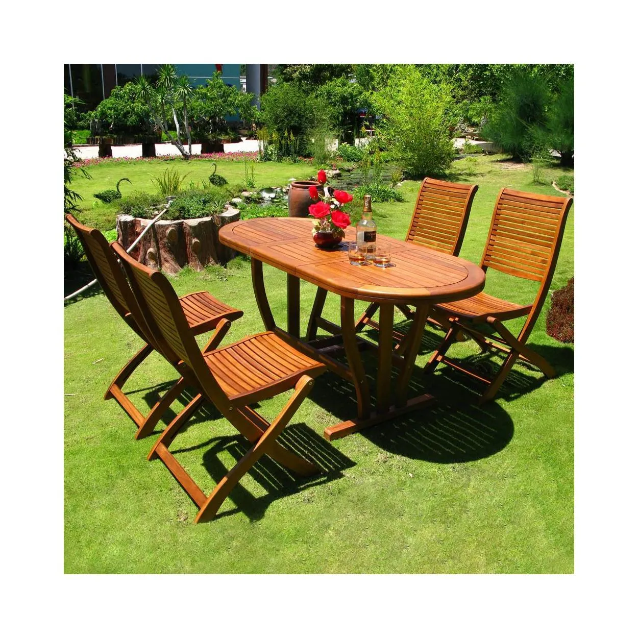 TAVOLO OVALE 120/160 X 70 DOUBLE - MARRONE