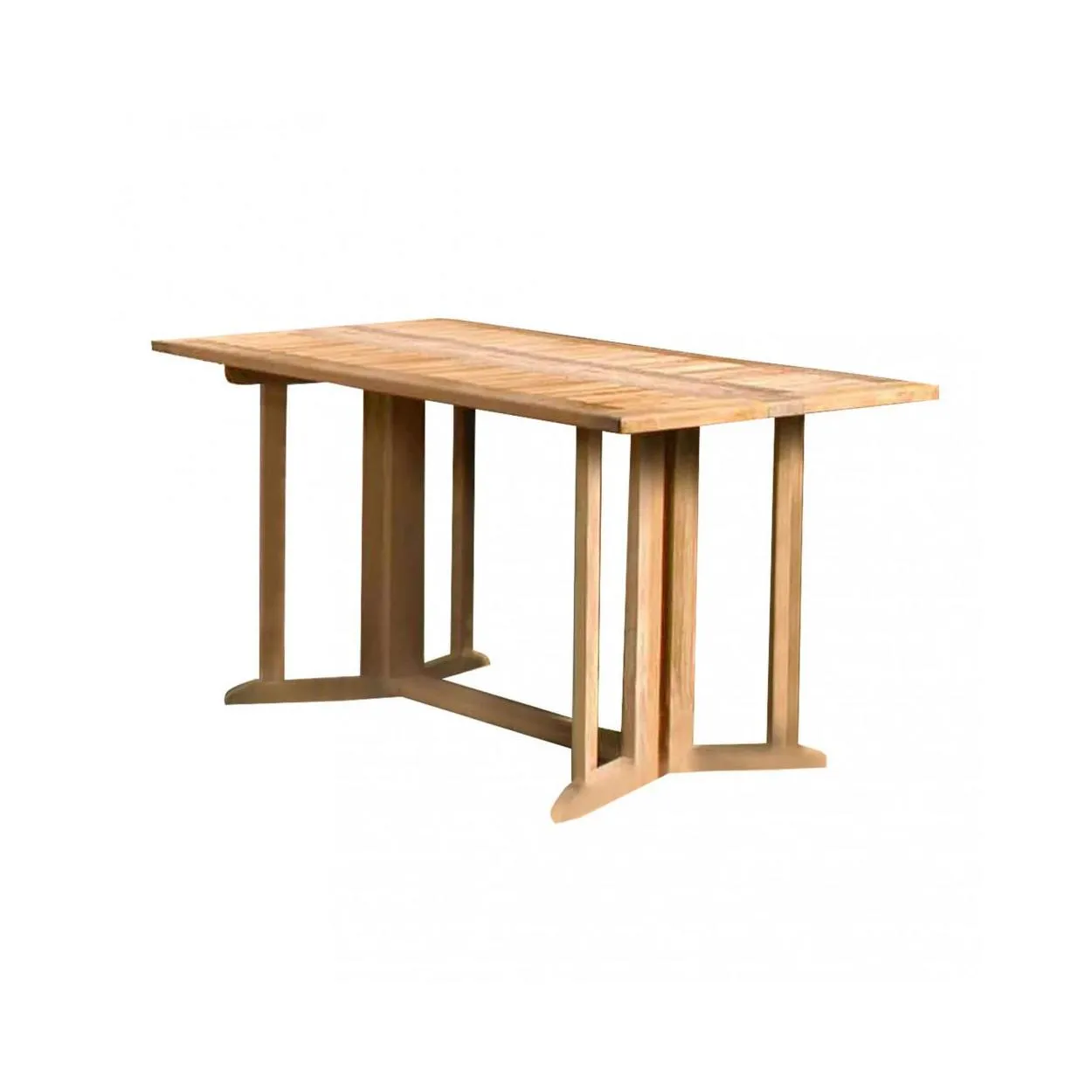 TAVOLO RETTANGOLARE PIEGHEVOLE CONSOLLE 150 X 80 - MARRONE