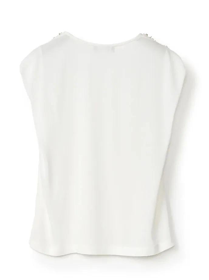 Top con strass