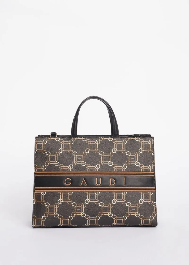 Top handle con stampa geometrica