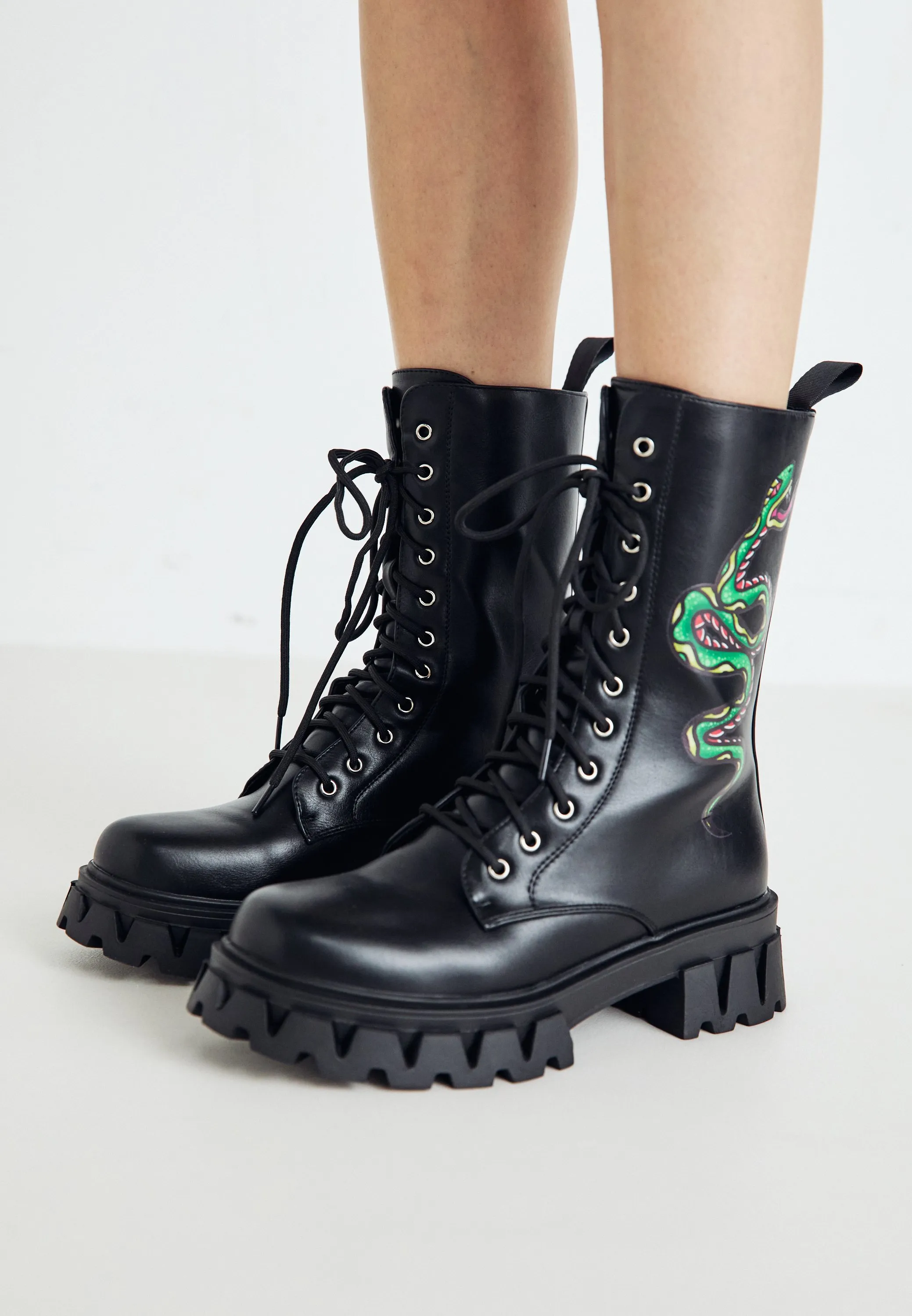 TRIALS OF A SERPENT & DAGGER BOOTS - Stivali con plateau
