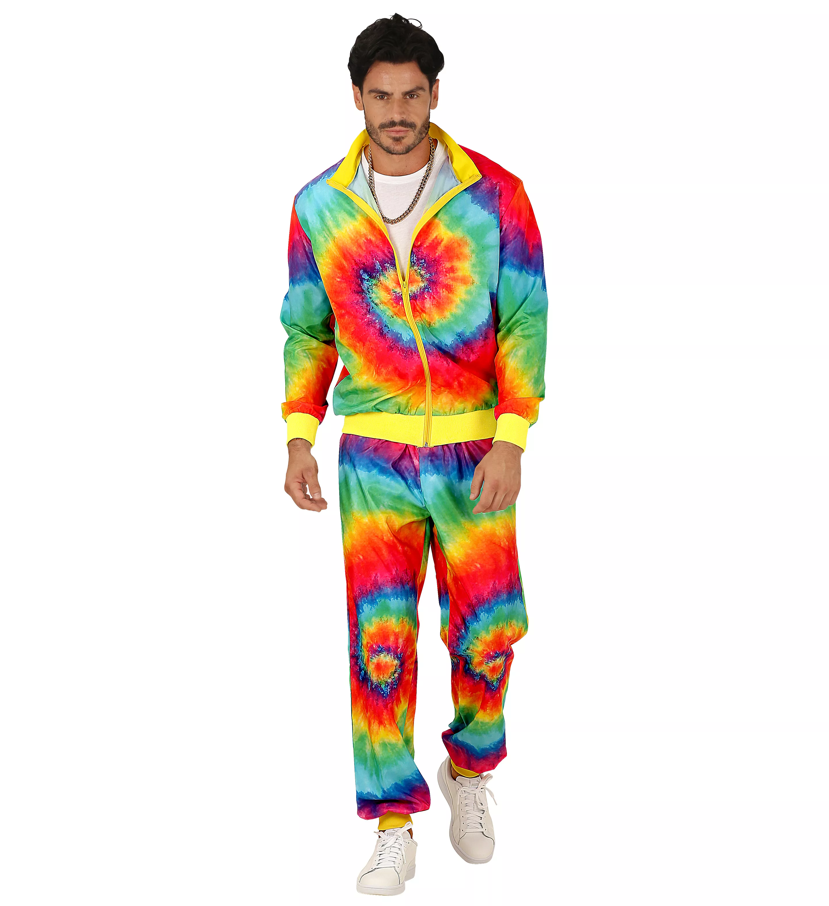 Tuta arcobaleno neon tie-dye unisex