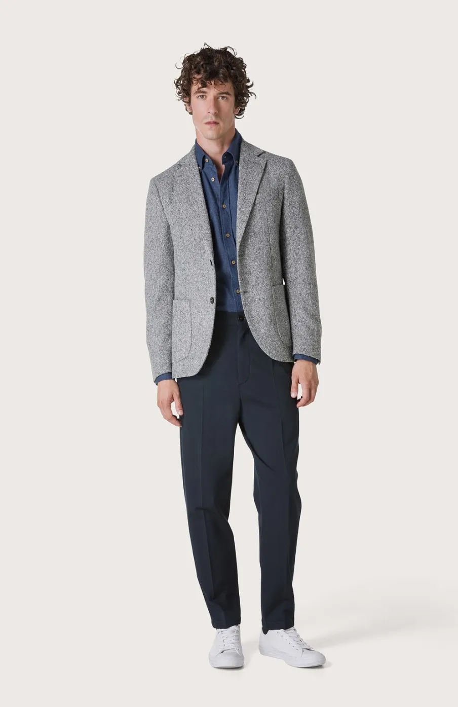 Uomo Seventy Venezia  | Giacca Monopetto Con Fantasia Tweed