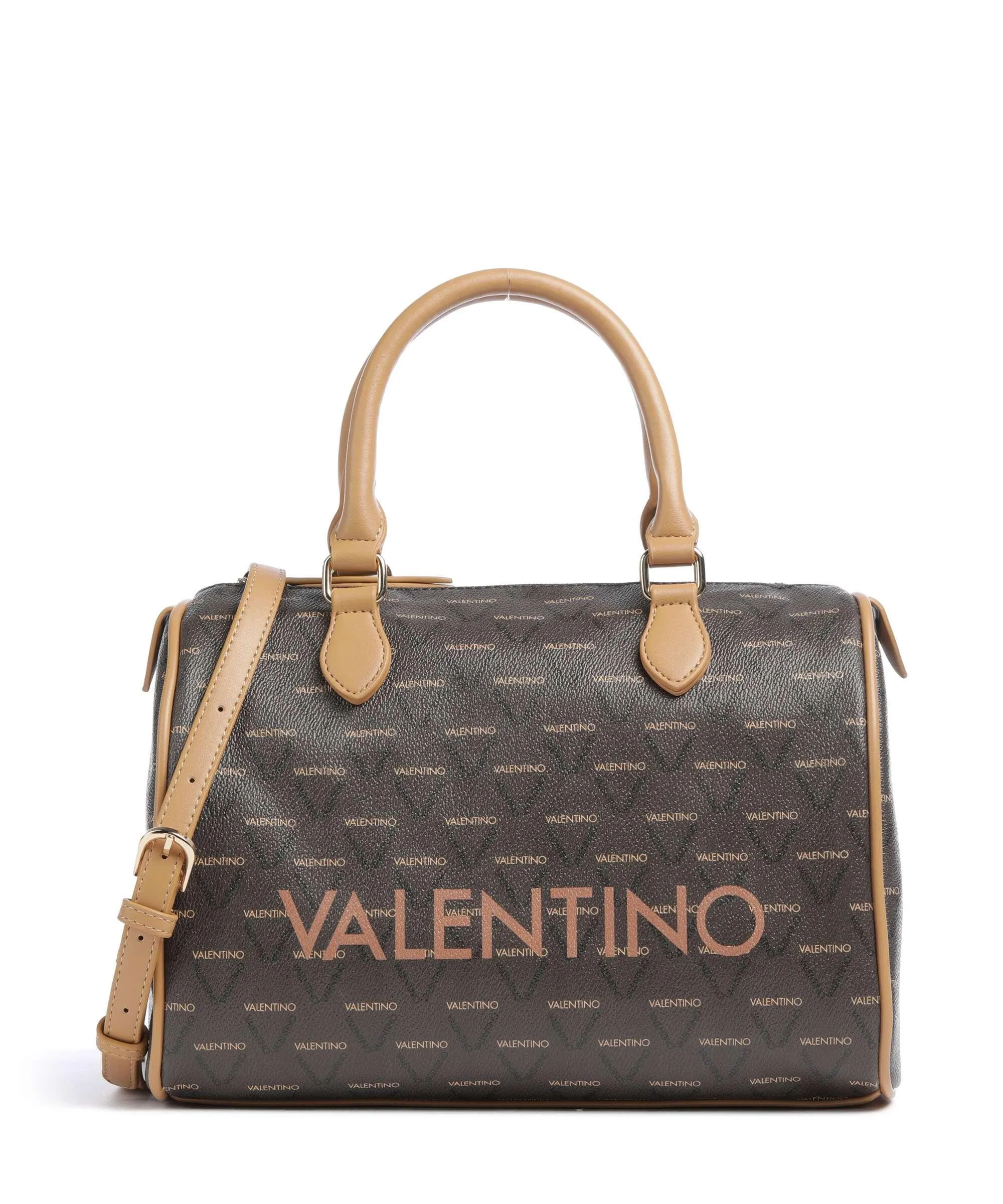  Valentino Bags Liuto Borsa a mano pelle sintetica marrone scuro  