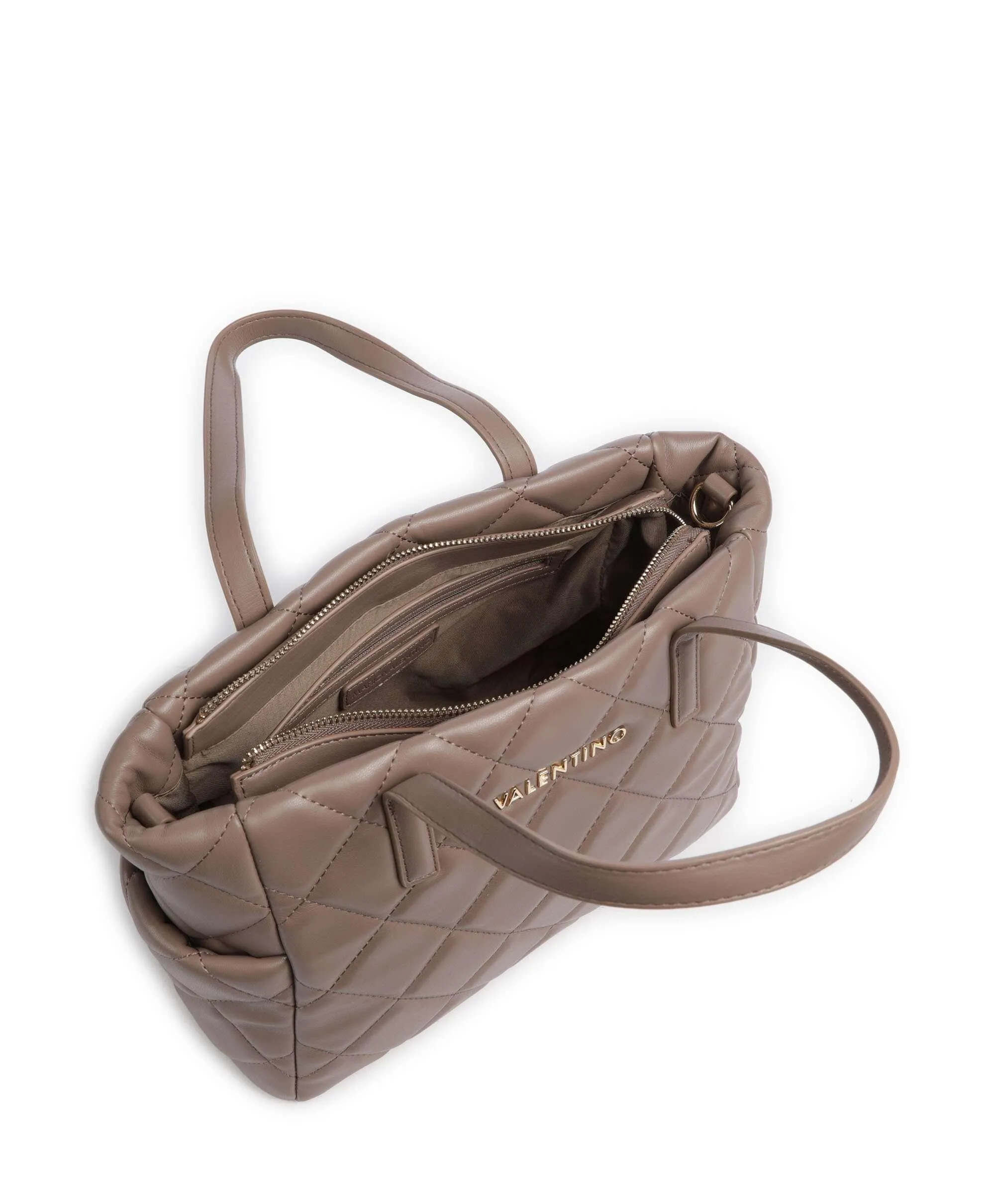 Valentino Bags Ocarina Borsa a mano pelle sintetica taupe  