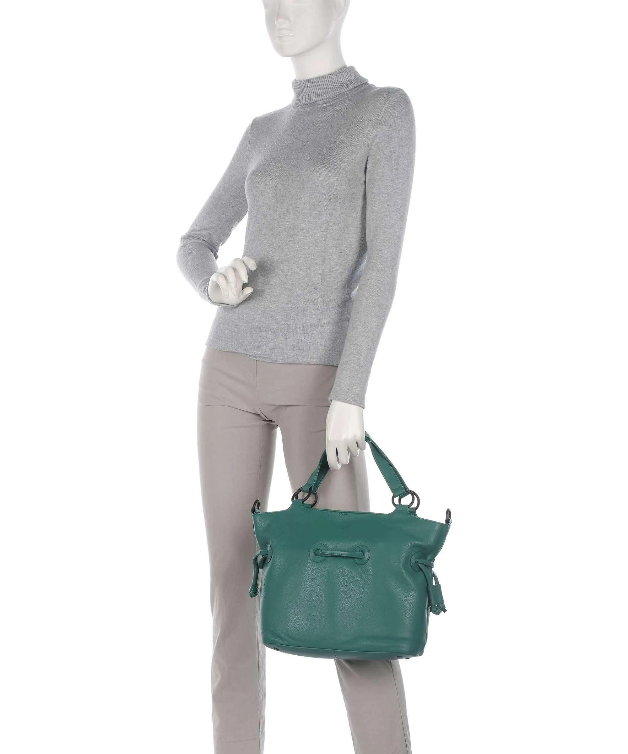  Voi 4Seasons Kerstin Borsa a mano pelle a grana fine verde  
