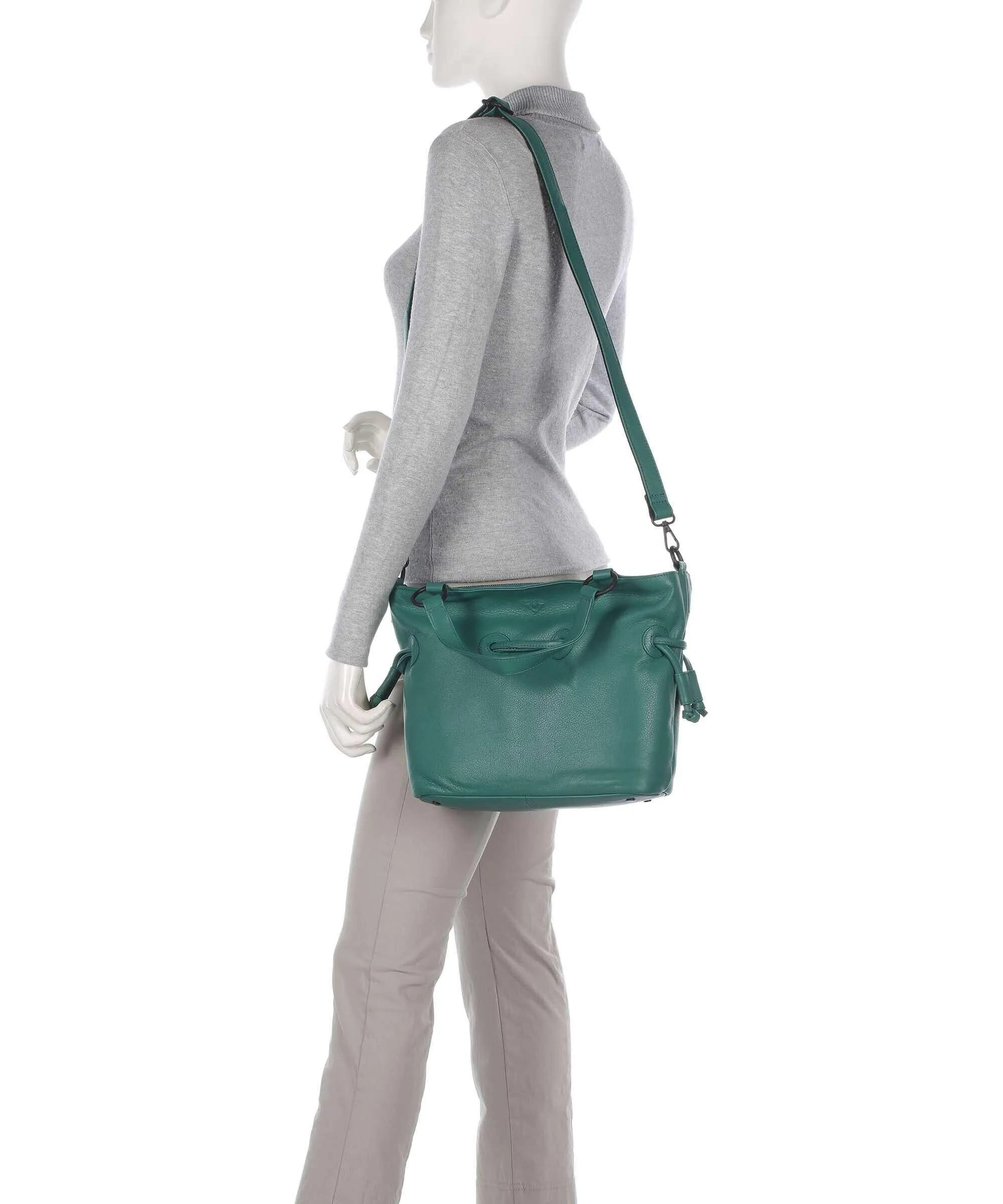  Voi 4Seasons Kerstin Borsa a mano pelle a grana fine verde  