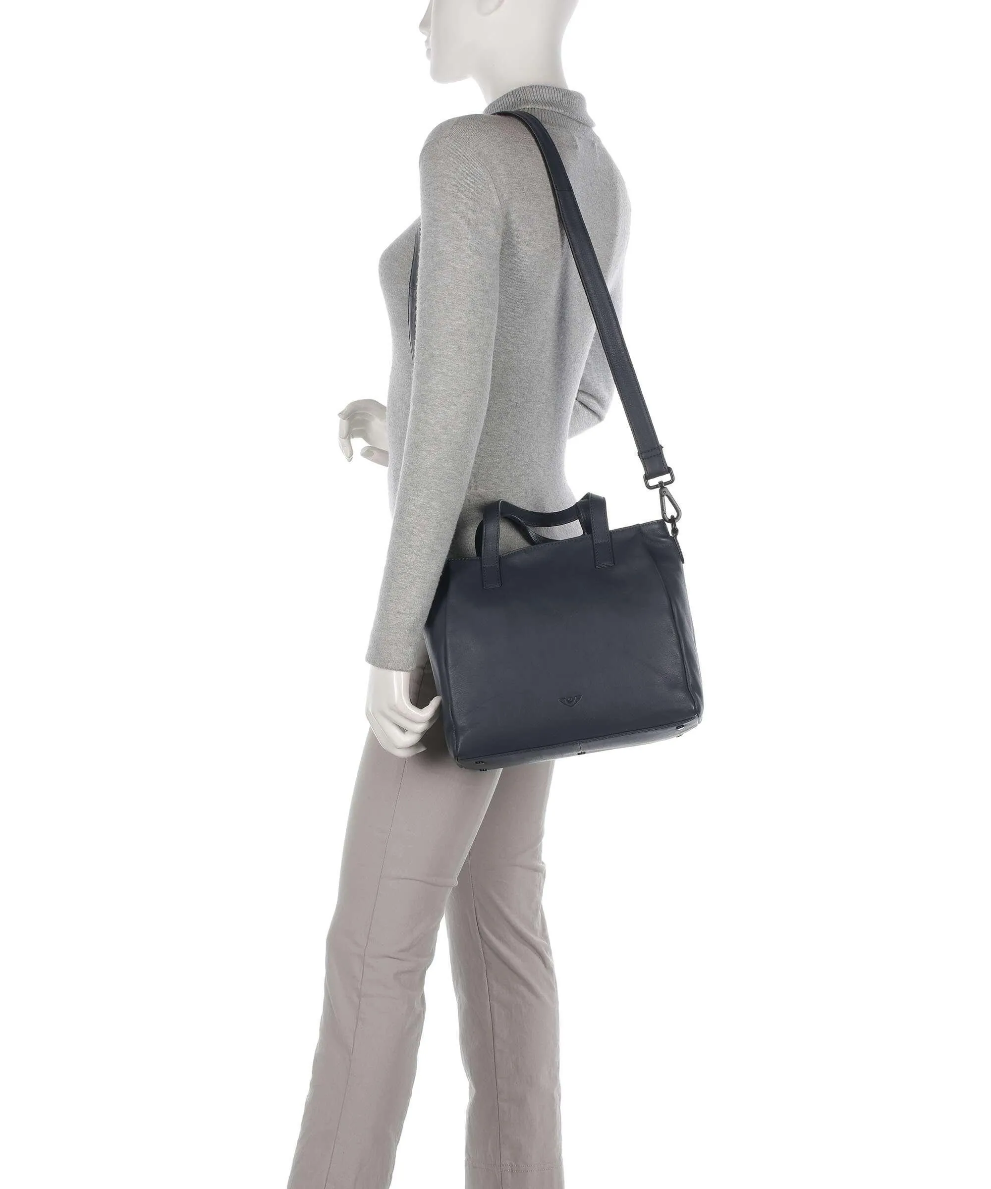  Voi 4Seasons Taya Borsa a mano pelle a grana fine blu scuro  