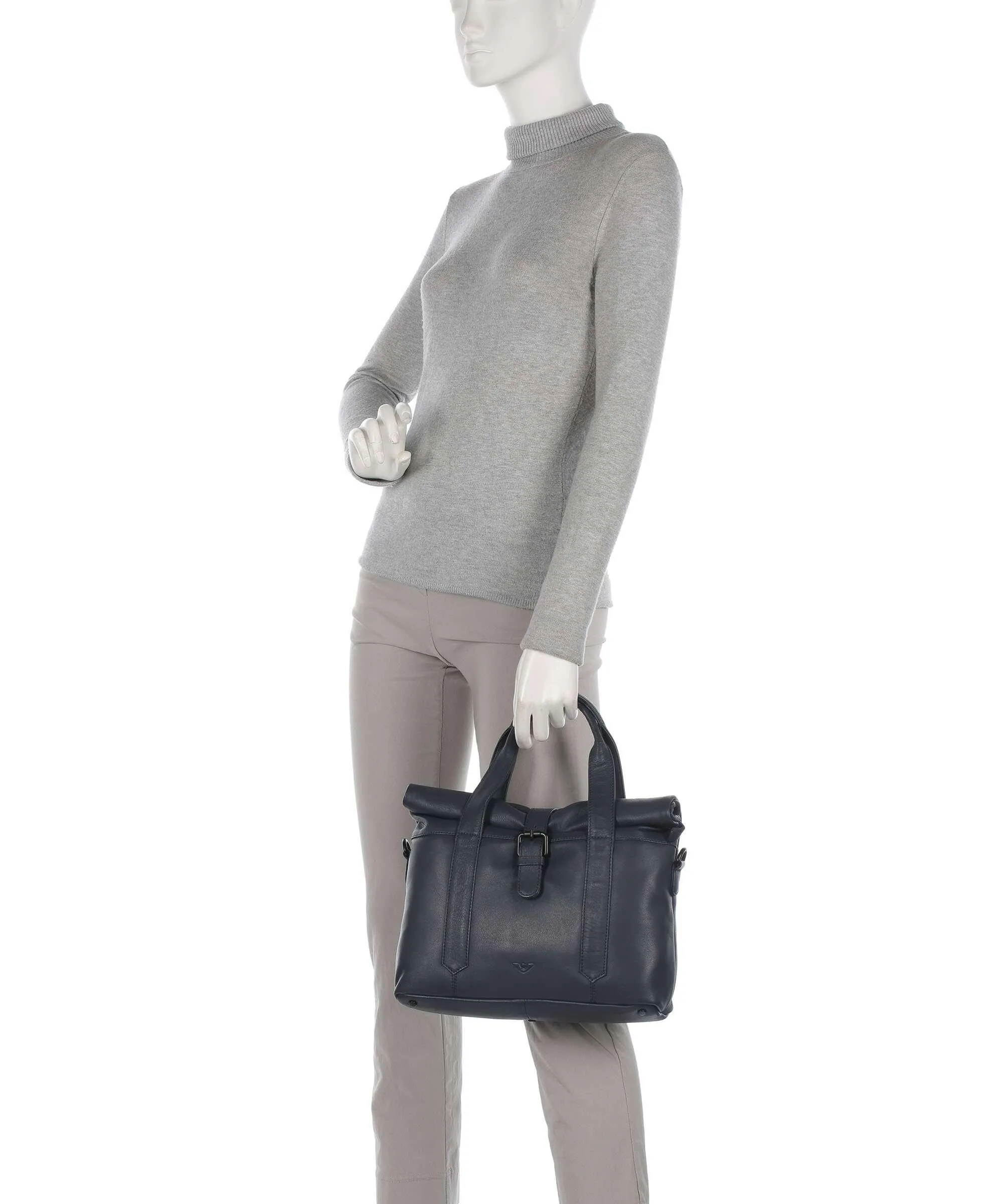  Voi 4Seasons Ziska Borsa a mano pelle a grana fine blu scuro  