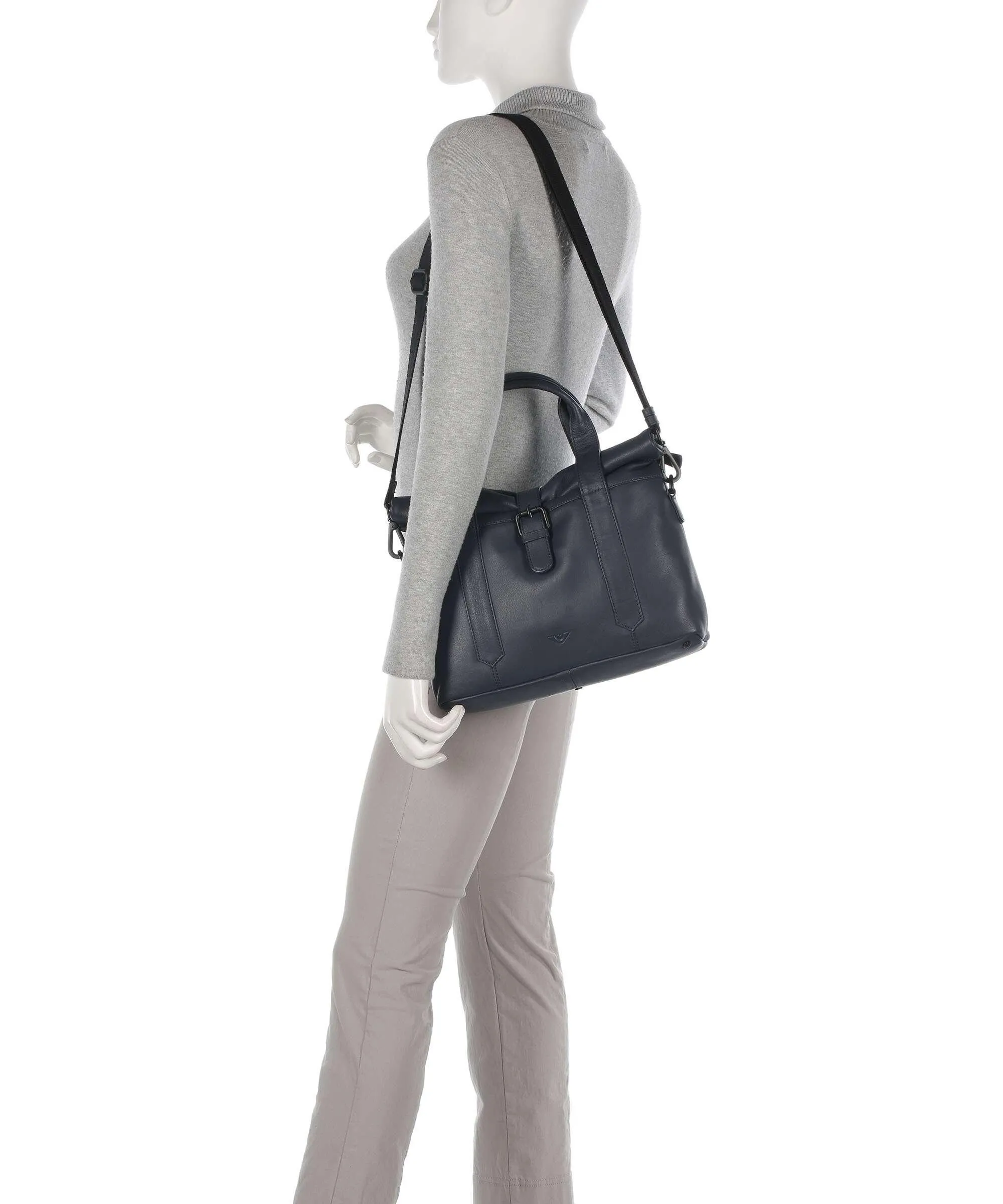  Voi 4Seasons Ziska Borsa a mano pelle a grana fine blu scuro  