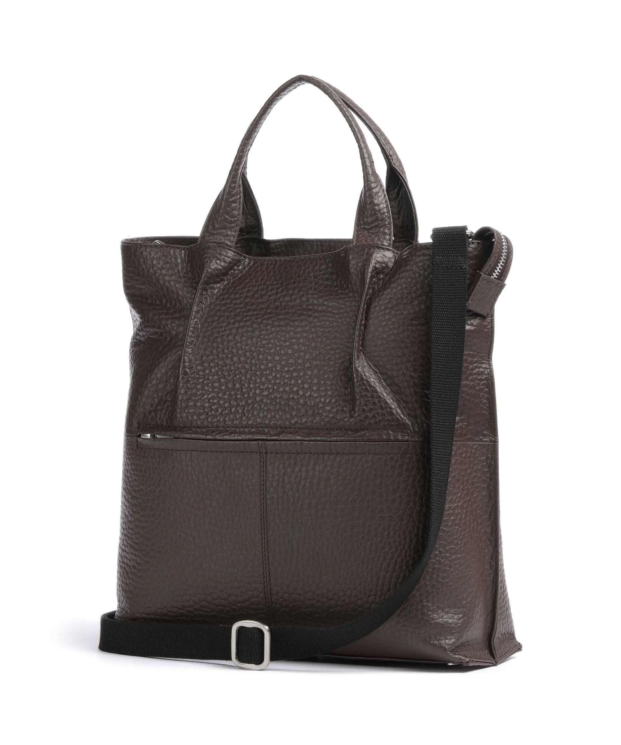  Voi Hirsch Birgit Borsa a mano pelle granulata marrone scuro  