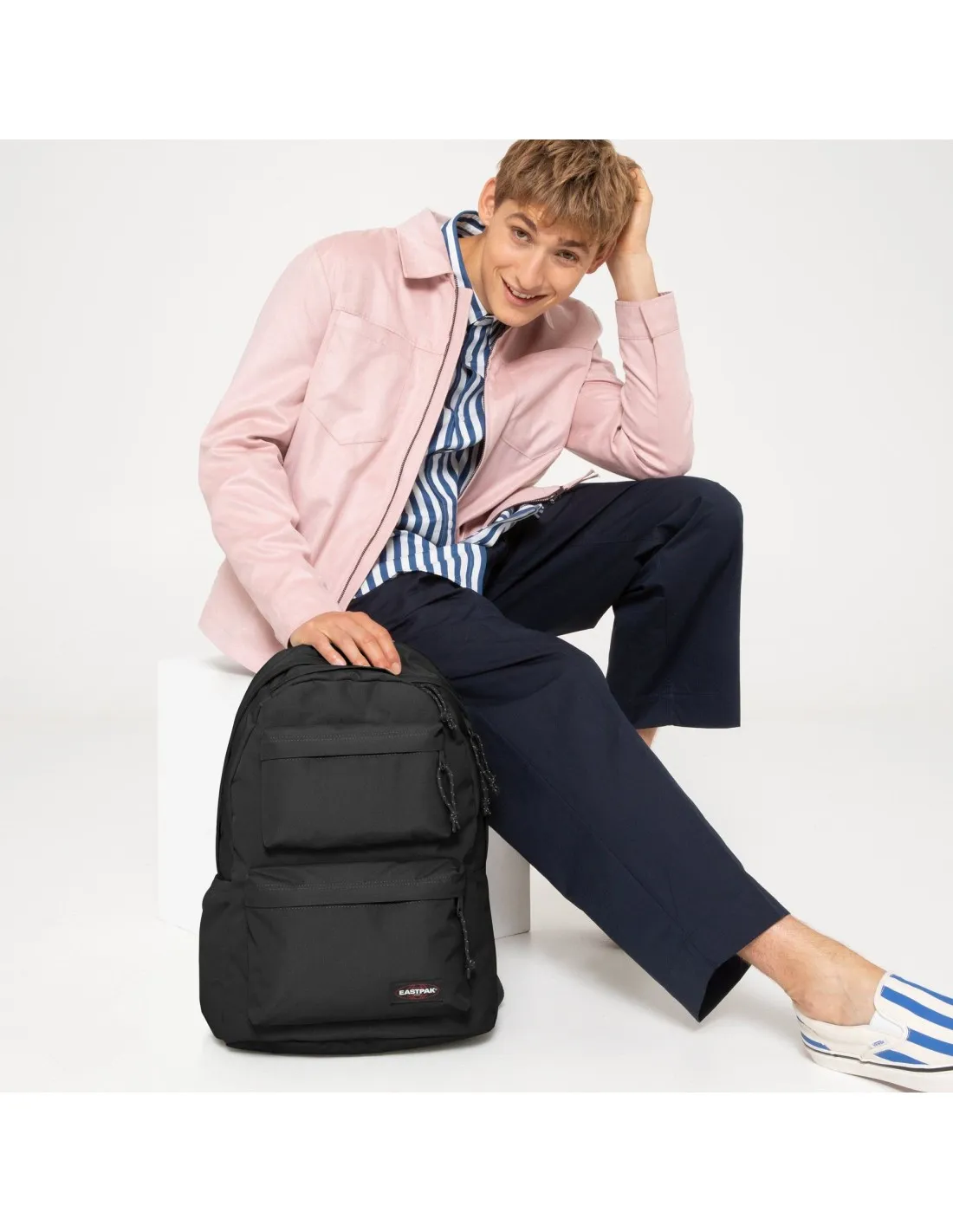 Zaino Eastpak imbottito doppio nero
